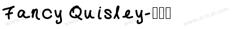 Fancy Quisley字体转换